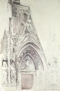 Pórtico sur de St. Vulfran, Abbeville, siglo XIX de John Ruskin